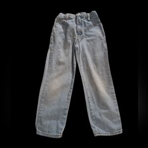 80s 90s Vintage‎ Gitano Light Blue Denim with Gold Stitching Size 6 Youth